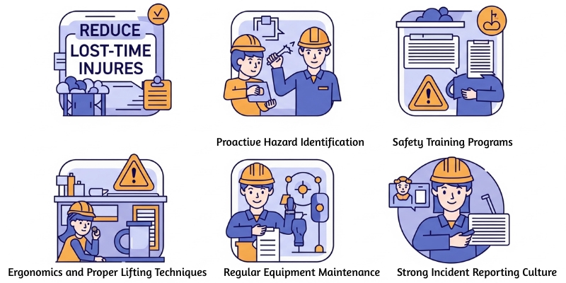 Strategies to Reduce Lost-Time Injuries